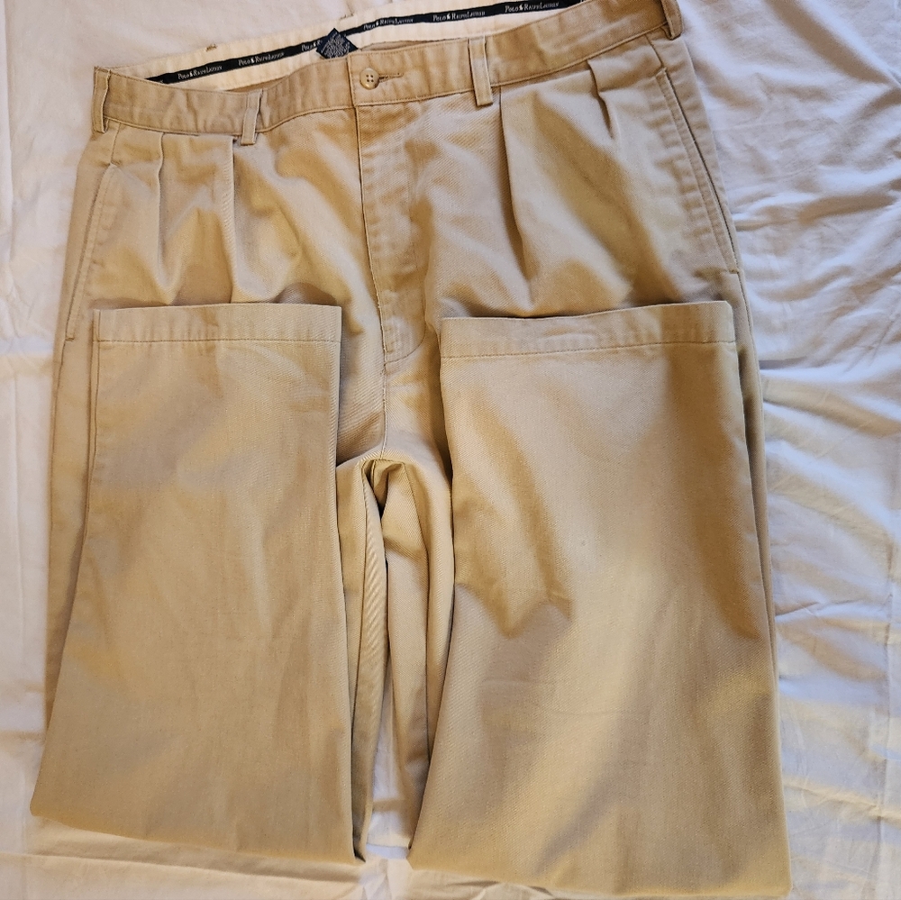 Ralph Lauren Tan Chinos with Relaxed Fit 38x32